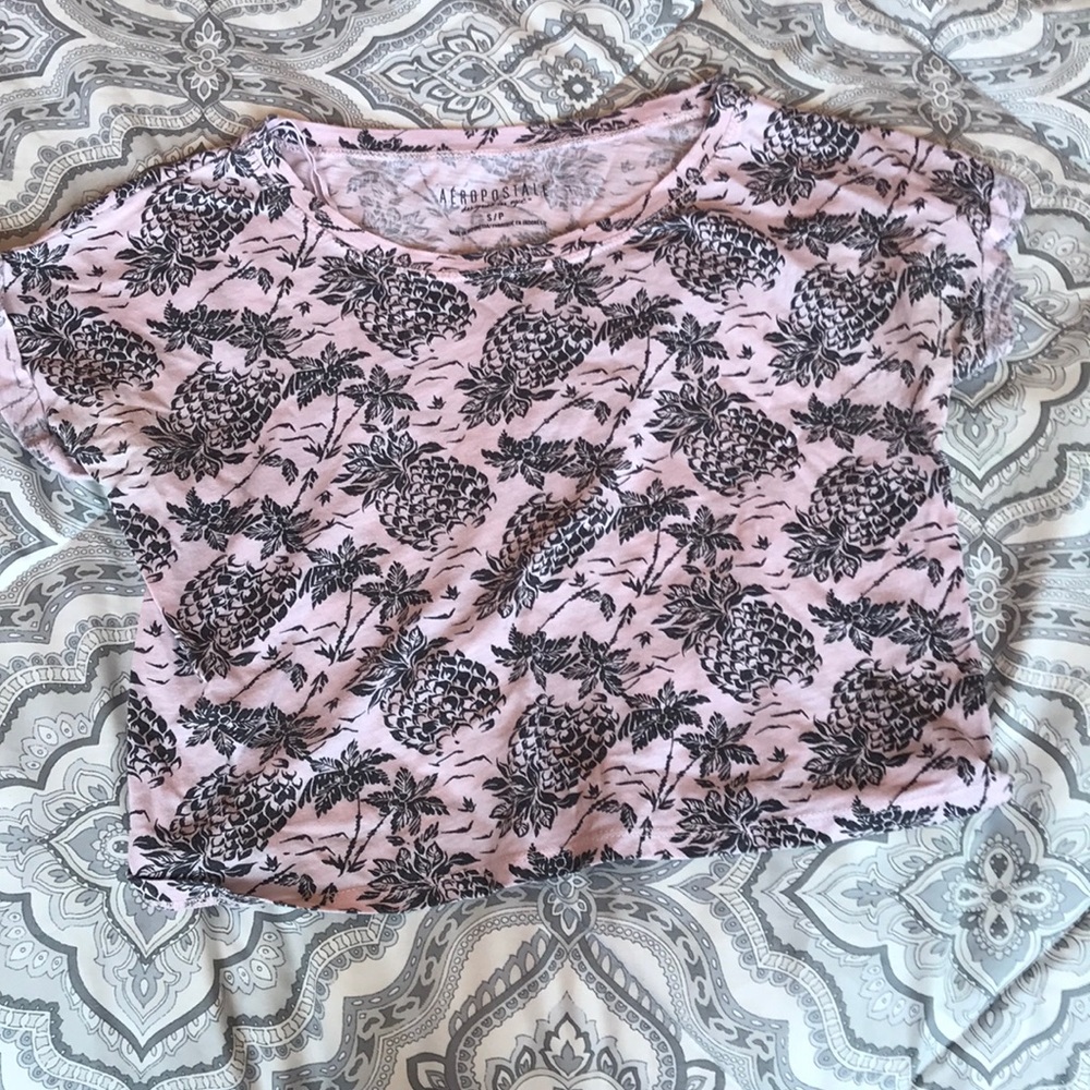 Pink crop too with pineapples
